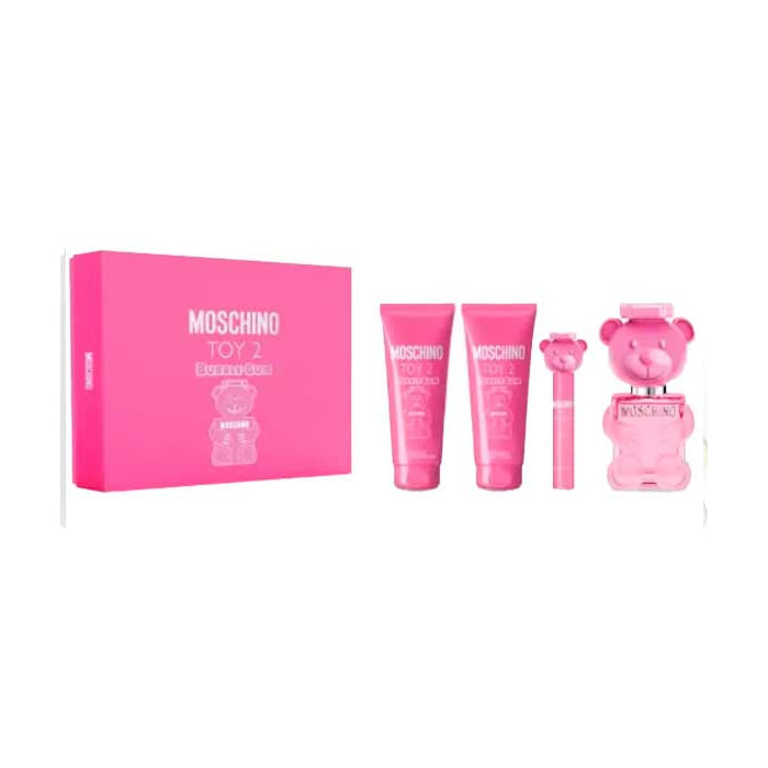 Moschino Toy 2 Bubble Gum Eau De Toilette Spray 100ml Set 4 Pieces - Feel You