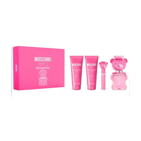 Moschino Toy 2 Bubble Gum Eau De Toilette Spray 100ml Set 4 Pieces - Feel You
