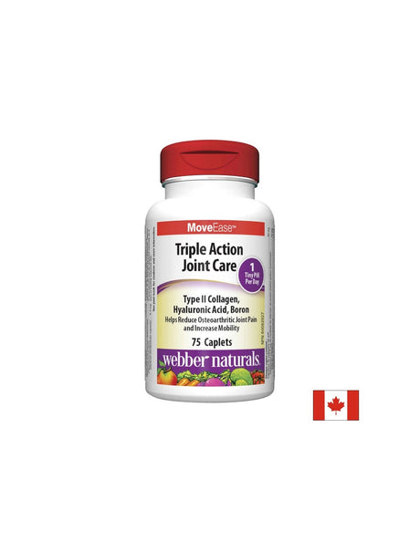 MoveEase™ Triple Action Joint Care – Тройна грижа за ставите с колаген, бор и хиалуронова киселина, 75 каплети - Feel You