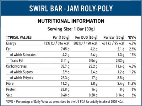 Swirl | Duo Protein Bar - 12 x 60 грама - Feel You