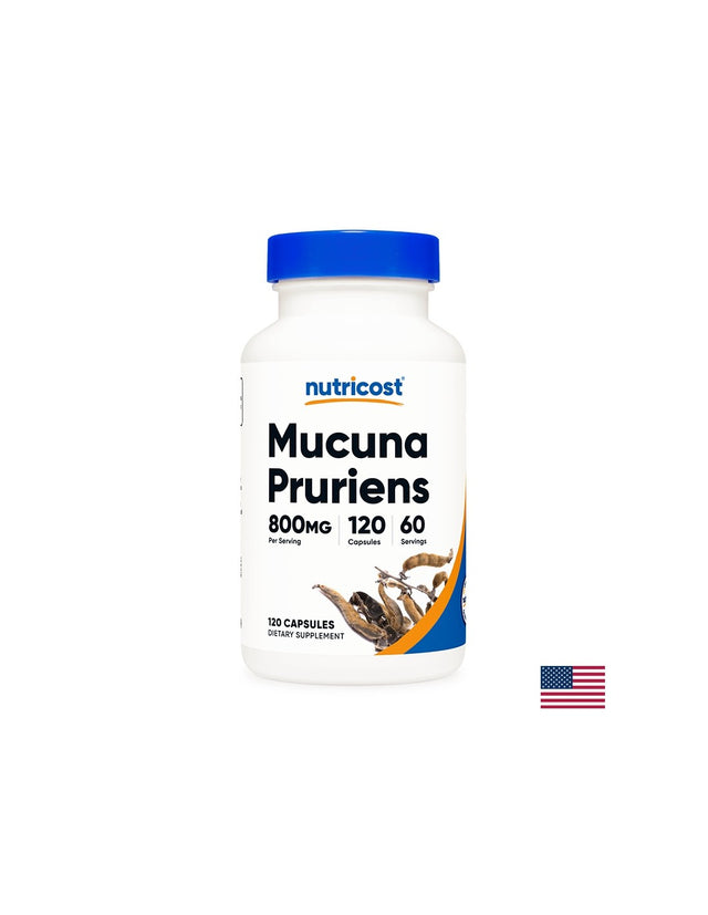 Стрес и безпокойство - Мукуна/ Кадифен боб (Mucuna Pruriens), 400 mg x 120 капсули Nutricost - Feel You