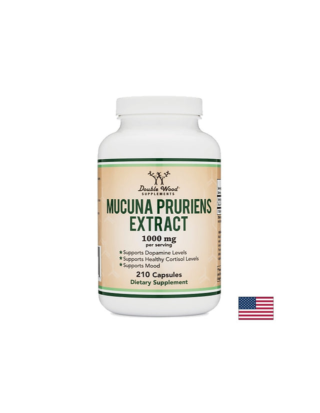 Mucuna pruriens extract/ Екстракт от мукуна, 210 капсули Double Wood - Feel You
