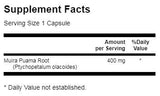 Muira Puama Root 400 mg 90 капсули - Feel You