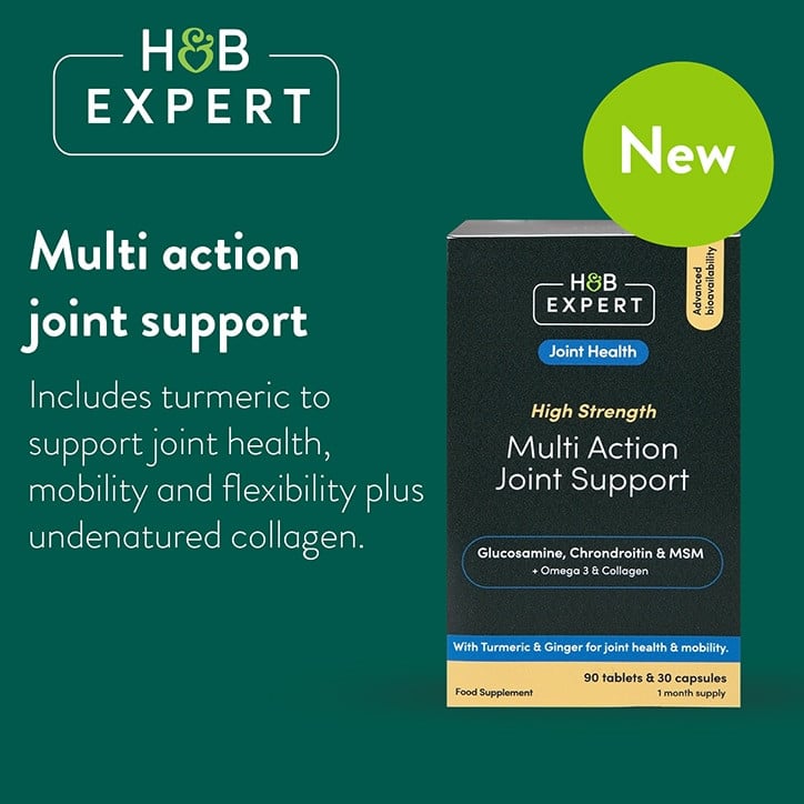Експертна формула за здрави стави (Multi Action Joint Support) 90 таблетки и 30 капсули HOLLAND & BARRETT - Feel You
