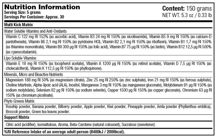 Multi Kick / Next-Generation Health Formula - 150 грама - Feel You