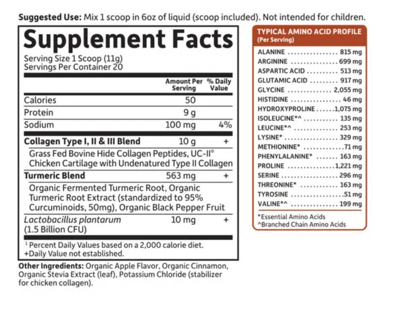 Multi-Sourced Collagen Turmeric - 220 грама - Feel You
