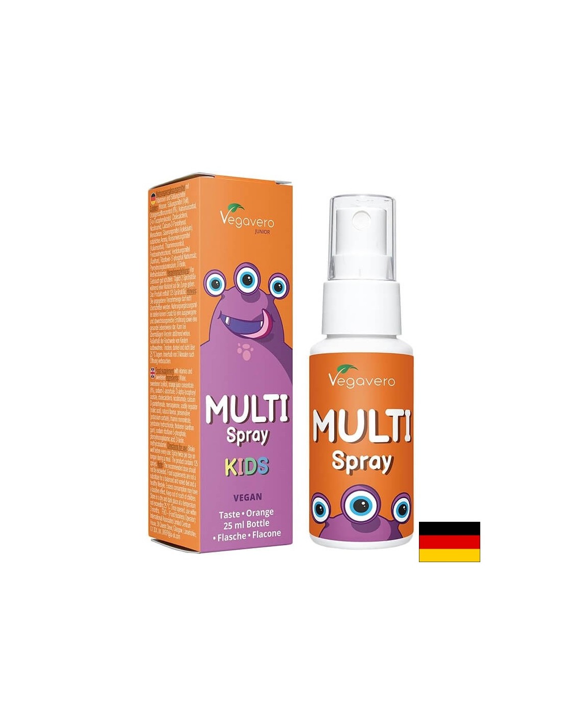 Multi Vitamin Junior/ Мултивитамини за Деца/ Орален спрей, 25 ml, 100% Vegan Vegavero - Feel You