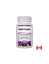Multi Vitamin with Minerals - Мултивитамини + минерали, 100 таблетки Webber Naturals - Feel You