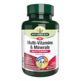 Мултивитамини и минерали (Multi-Vitamins & Minerals) 90 меки капсули NaturesAid - Feel You