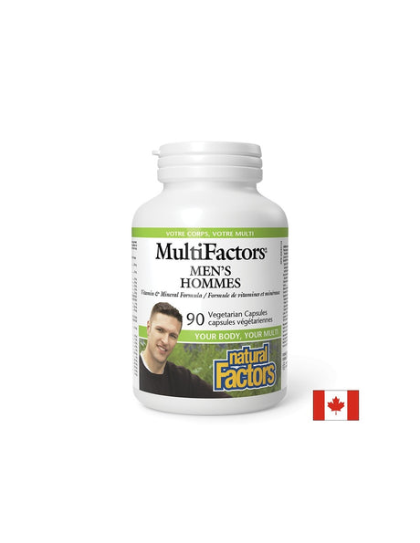 Витамини и Минерали за Мъже MultiFactors, 90 V капсули Natural Factors - Feel You