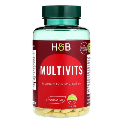 Мултивитамини и минерали (Multivits) 120 таблетки HOLLAND & BARRETT - Feel You