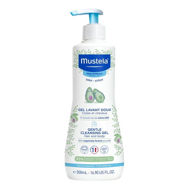Mustela - Bébé Gentle Cleansing Gel Hair & Body - Shower Gel - 500ml - Feel You