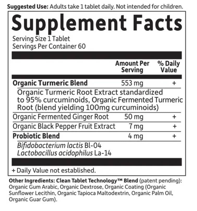 Mykind Organics | Extra Strength Turmeric - 120 Таблетки - Feel You