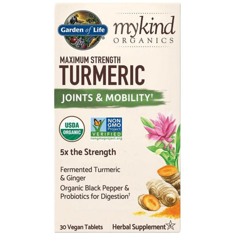 Mykind Organics | Maximum Strength Turmeric - 30 Таблетки - Feel You