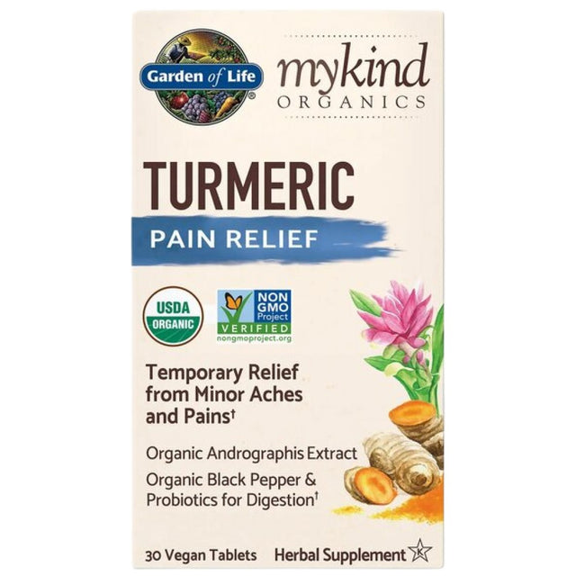 Mykind Organics | Turmeric Pain Relief - 30 Таблетки - Feel You