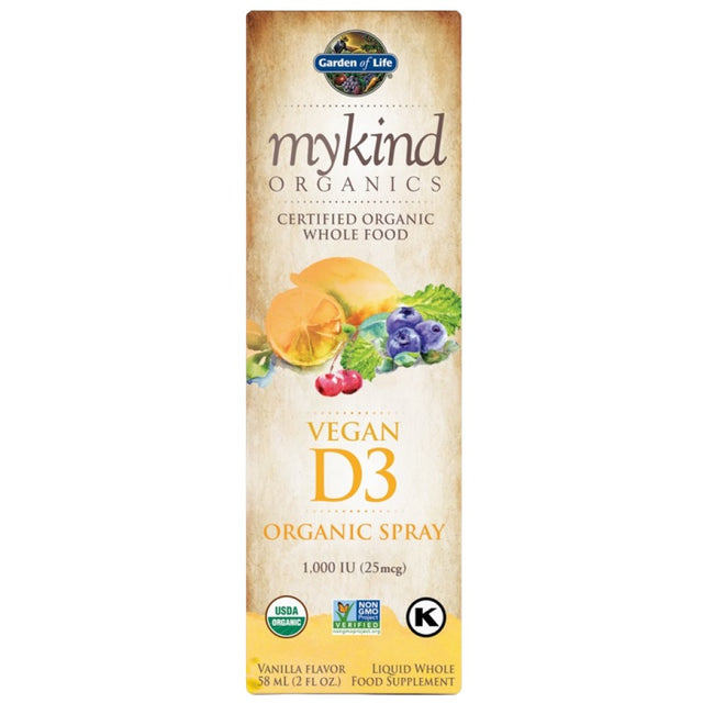 Mykind Organics | Vegan D3 Organic Spray 1000 IU - 58 мл - Feel You
