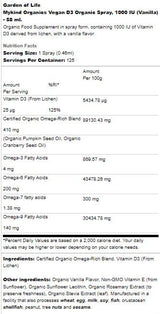 Mykind Organics | Vegan D3 Organic Spray 1000 IU - 58 мл - Feel You