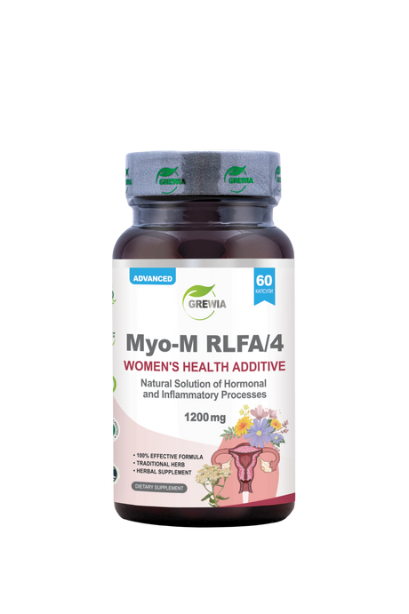 Myo-M RLFA/4 Допълнение за женско здраве – 1200 mg дневна доза, 60 Caps. Хранителна добавка - Feel You