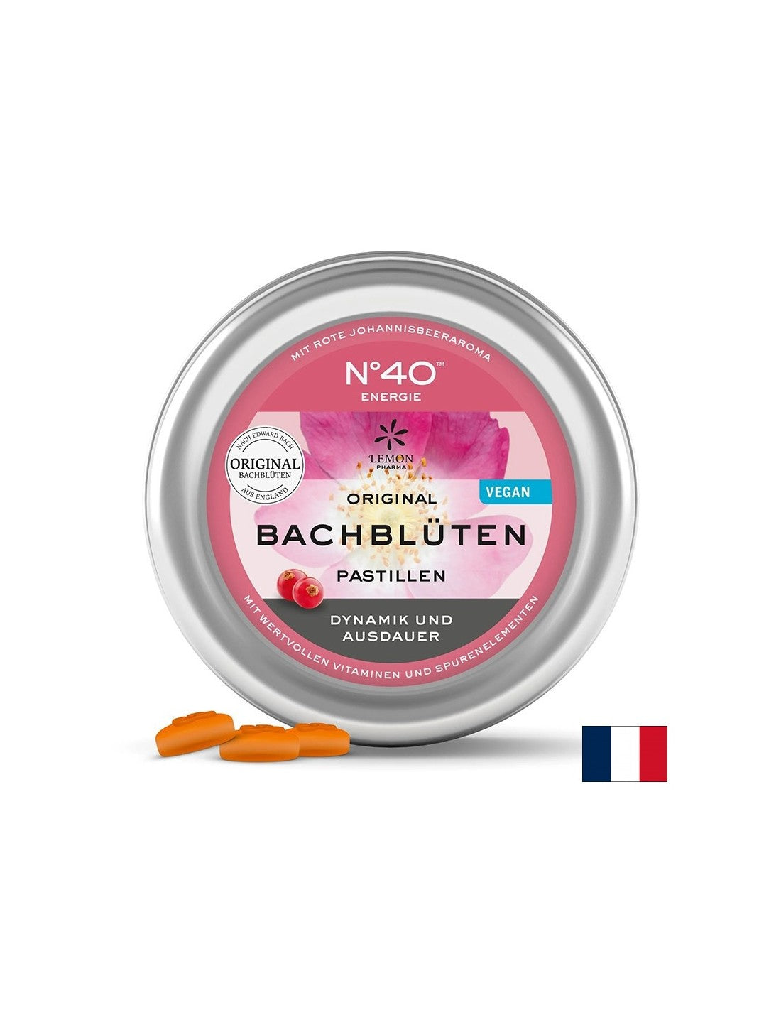 Пастили на д-р Бах - N°40 Енергия, 50 g (~ 40 броя) Lemon Pharma - Feel You