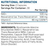 NAD + Resveratrol - 60 капсули - Feel You