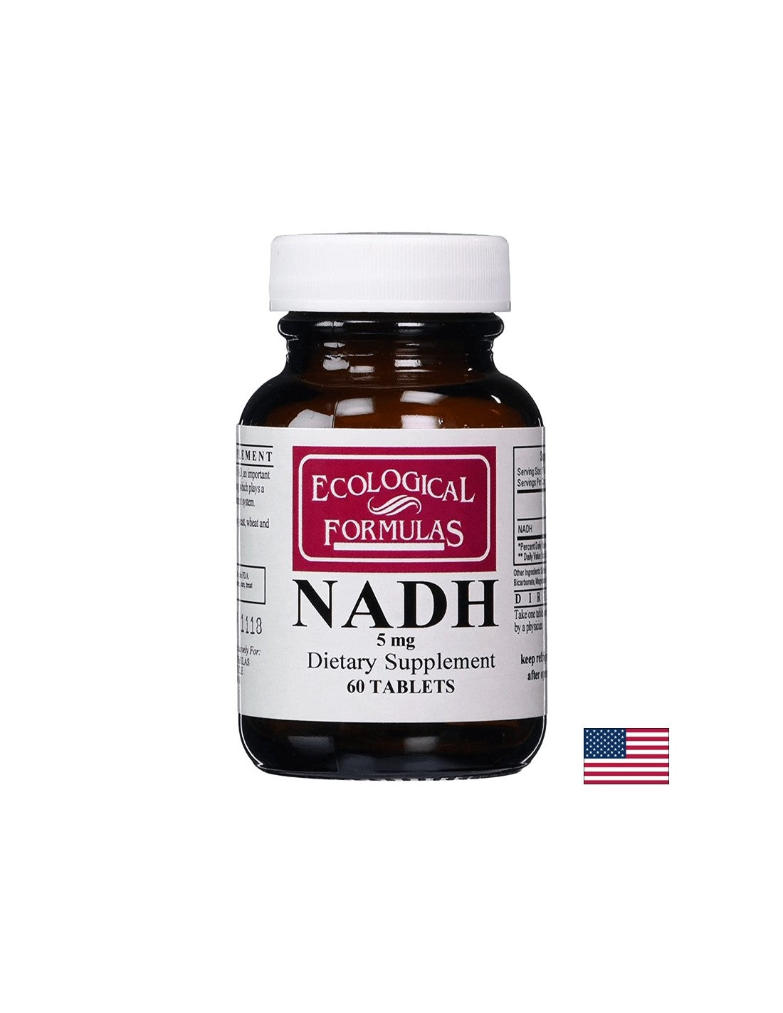NADH (Nicotinamide adenine dinucleotide)/ Никотинамид Аденин Динуклеотид, 60 таблетки Ecological Formulas - Feel You