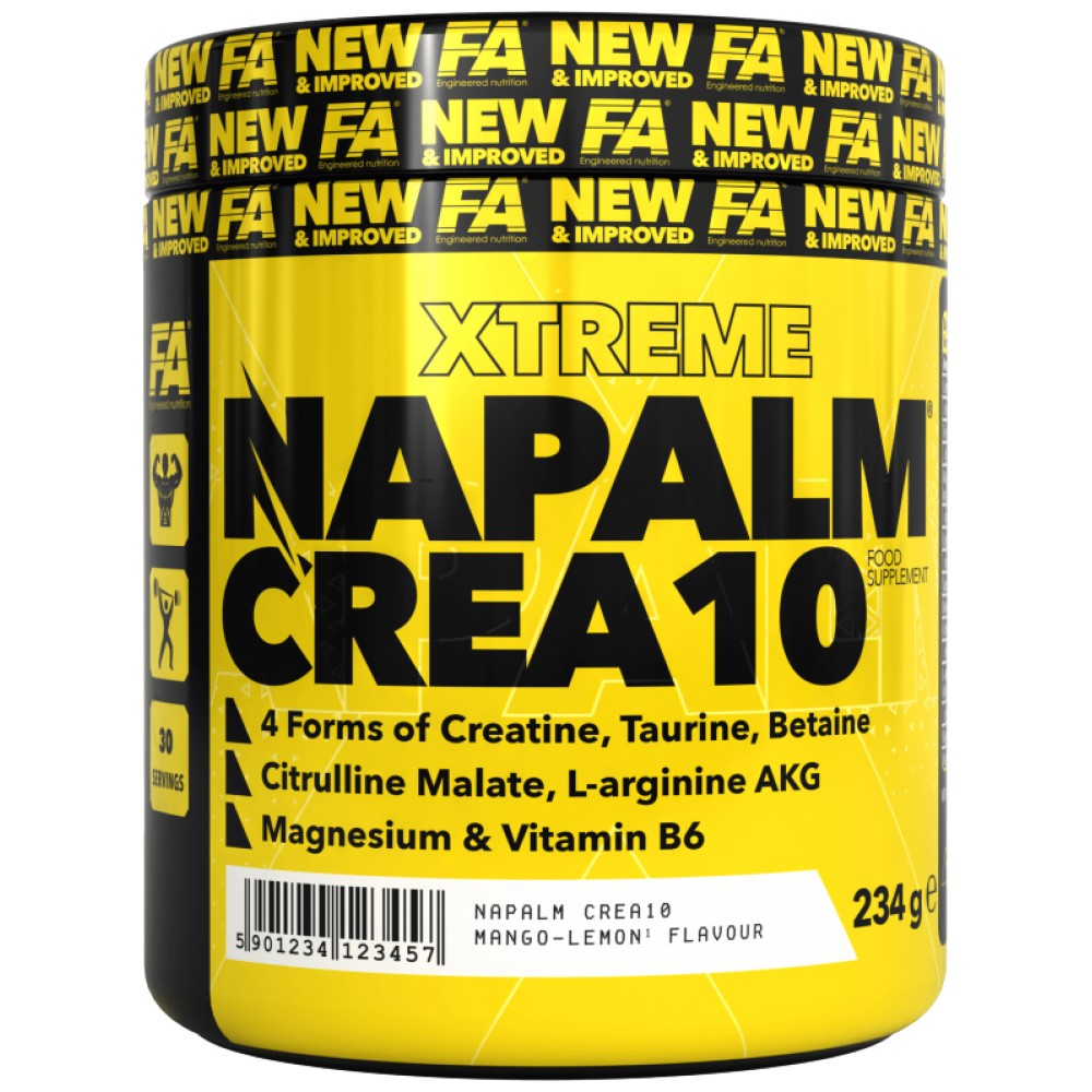 NAPALM Crea 10 | Creatine Matrix with Betaine, Taurine & AAKG - 234 грама - Feel You