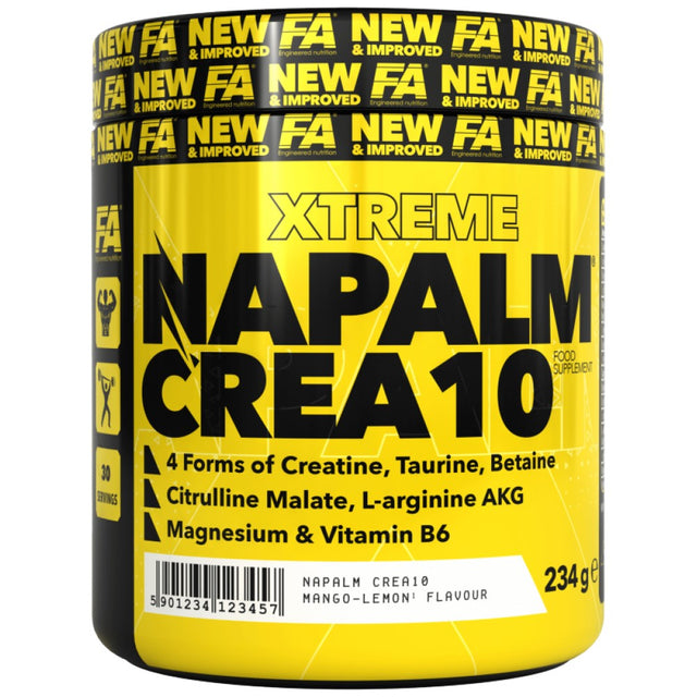 NAPALM Crea 10 | Creatine Matrix with Betaine, Taurine & AAKG - 234 грама - Feel You