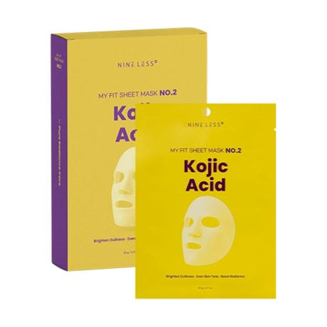NINE LESS - My Fit Sheet Mask No.2 Kojic Acid, 1 Box, 20g x 5ea - Feel You