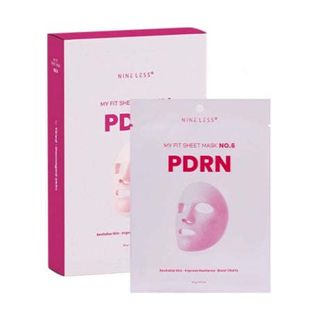 NINE LESS - My Fit Sheet Mask No.6 PDRN, 1 Box, 20g x 5ea - Feel You