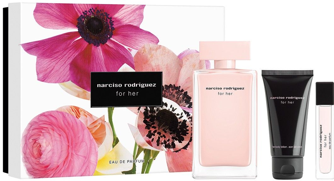Narciso Rodriguez For Her EDP 100 ml + BL 50 ml + EDT 10 ml - Feel You