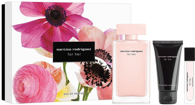 Narciso Rodriguez For Her EDP 100 ml + BL 50 ml + EDT 10 ml - Feel You