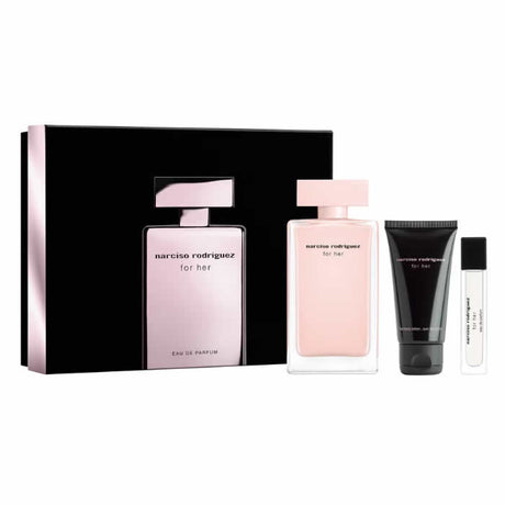 Narciso Rodriguez For Her Eau De Perfume Spray 100ml Set 3 Pieces - Feel You