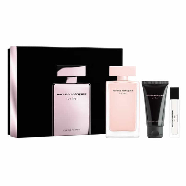 Narciso Rodriguez For Her Eau De Perfume Spray 100ml Set 3 Pieces - Feel You
