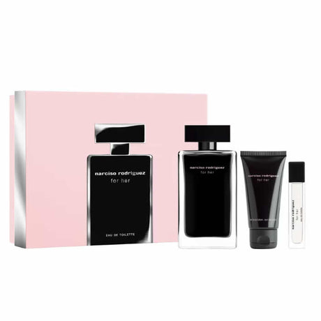 Narciso Rodriguez For Her Eau De Toilette Spray 100ml Set 3 Pieces - Feel You