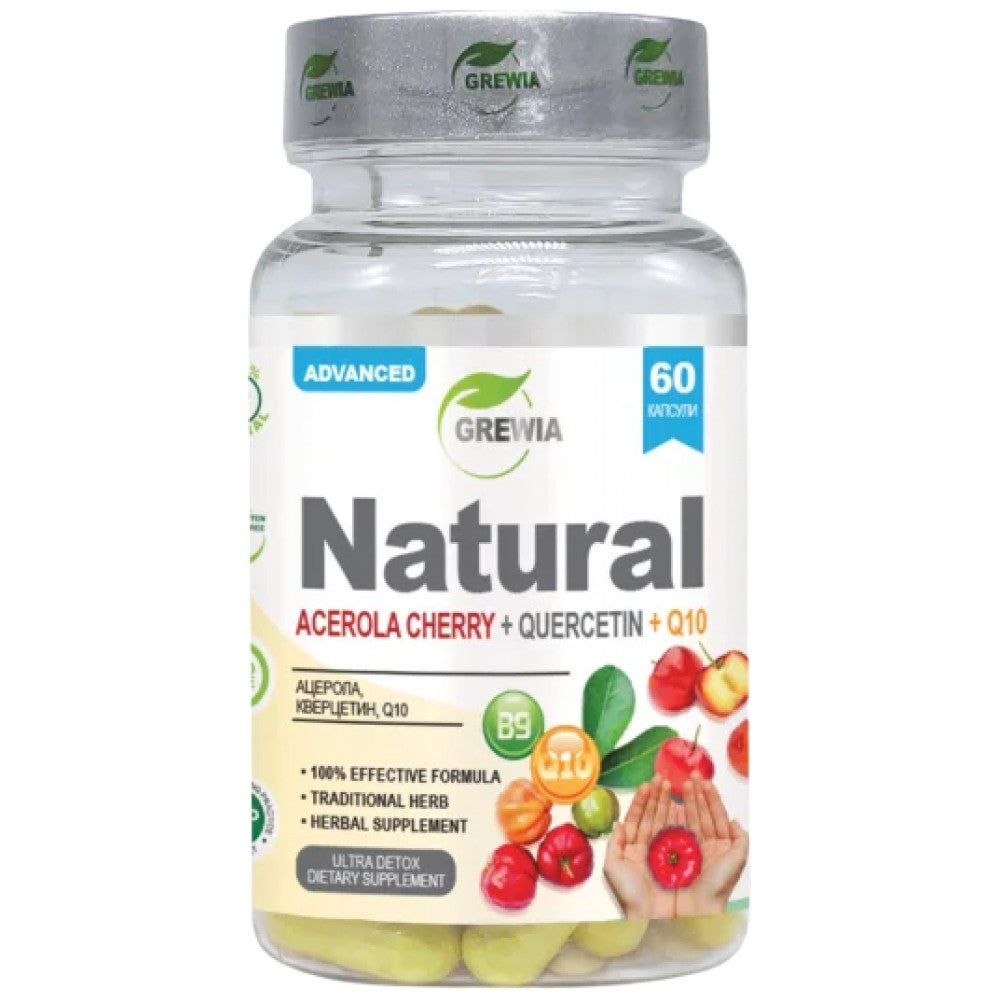Natural – Acerola Cherry + Quercetin + Q10 - 60 капсули - Feel You