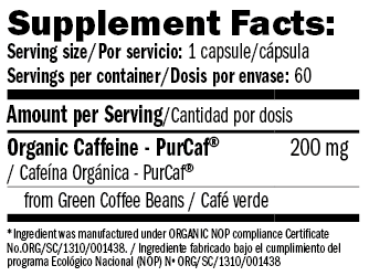 Natural Caffeine PurCaf® / 60 Vcaps - Feel You