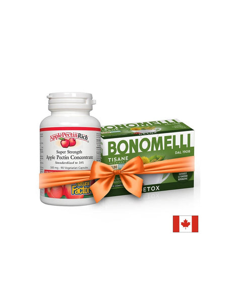 Промопакет „Детокс и метаболитна подкрепа“ – Ябълков пектин супер концентрат + подарък билков чай - Feel You