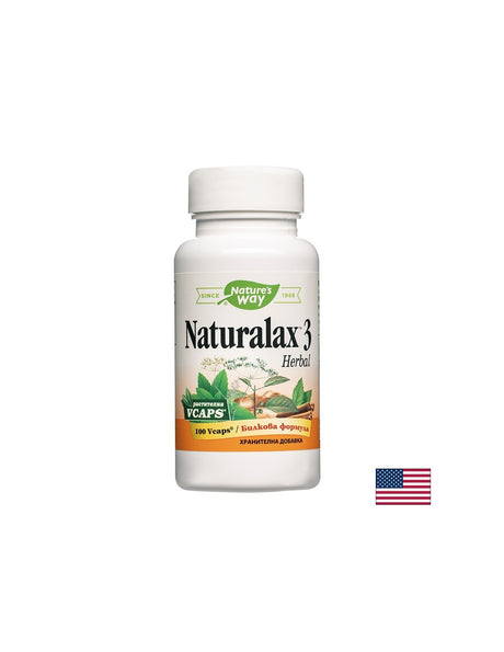 Naturalax 3 Herbal / Натуралакс 3 Билкова формула, 100 V капсули Nature’s Way - Feel You