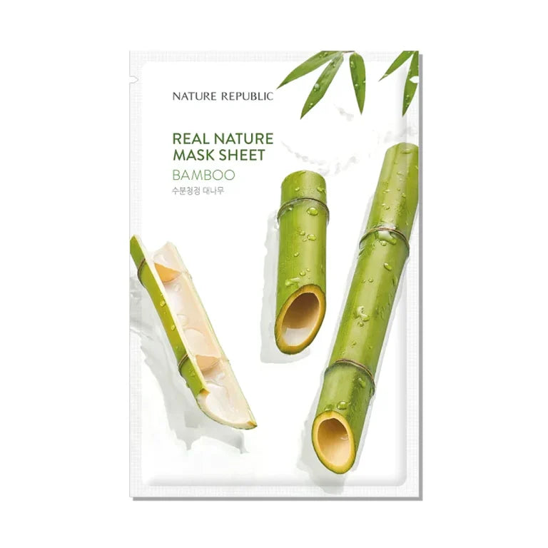 Nature Republic - Real Nature Sheet Mask, Bamboo, 23ml, 1 piece - Feel You
