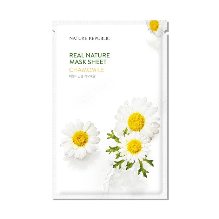 Nature Republic - Real Nature Sheet Mask, Chamomile, 23ml, 1 piece - Feel You