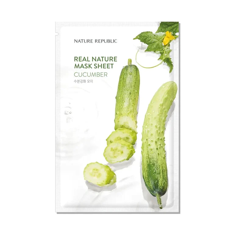 Nature Republic - Real Nature Sheet Mask, Cucumber, 23ml, 1 piece - Feel You