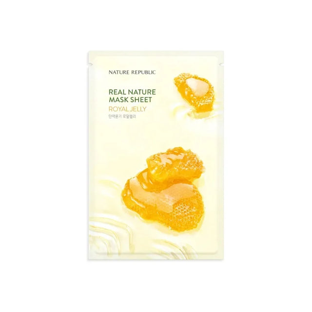 Nature Republic - Real Nature Sheet Mask, Royal Jelly, 23ml 1 piece - Feel You