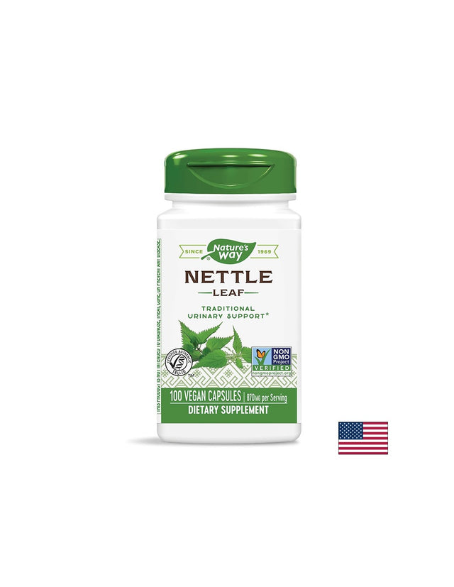 Nettle Leaf - Коприва (лист) - диуретик и детоксикатор, 435 mg, 100 капсули Nature’s Way - Feel You