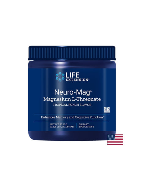 Neuro-Mag® Magnesium L-Threonate/ Магнезий Л-Треонат 93.35 g пудра с тропически вкус - Feel You