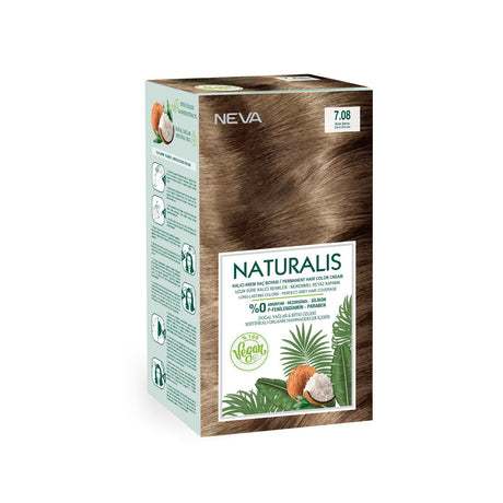 Neva, Naturalis, Permanent Hair Dye, 7.08 Sand Blonde, 150 ml - Feel You
