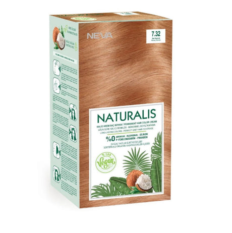 Neva, Naturalis, Permanent Hair Dye, 7.32 Honey Blonde, 150 ml - Feel You