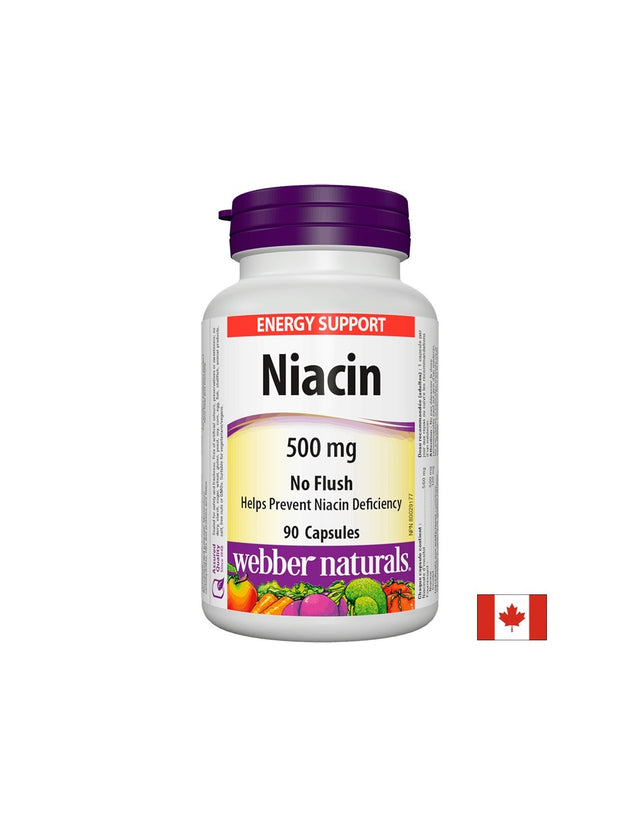 Niacin/ Ниацин 500 mg x 90 капсули Webber Naturals - Feel You