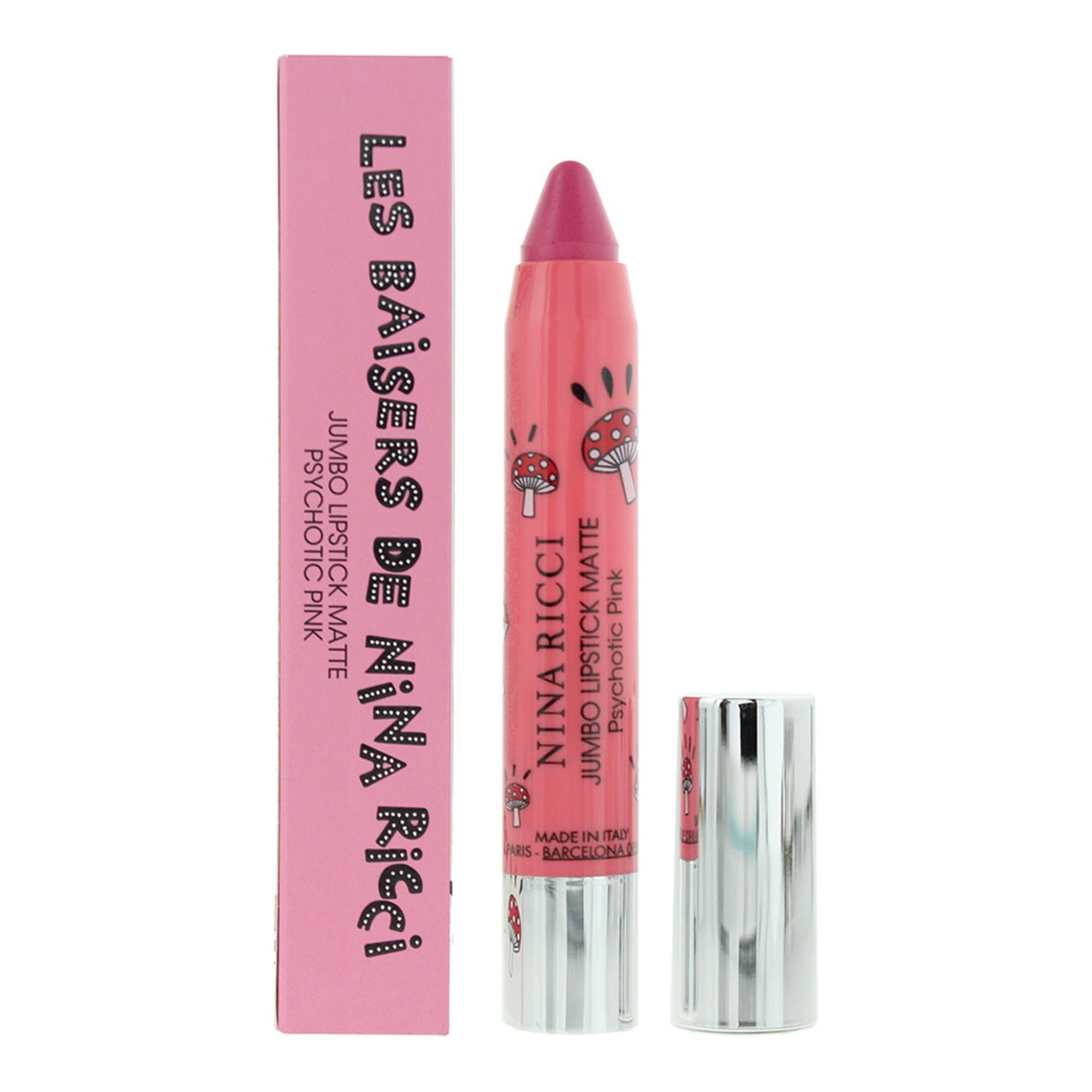 Nina Ricci, Jumbo, Matte, Cream Lipstick, Psychotic Pink, 2.5 g - Feel You