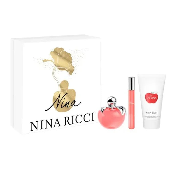 Nina Ricci - Nina Dárková sada EDT 50 ml, tělové mléko Nina 75ml a miniaturka ( roll-on ) Nina EDT 10 ml - 50ml - Feel You