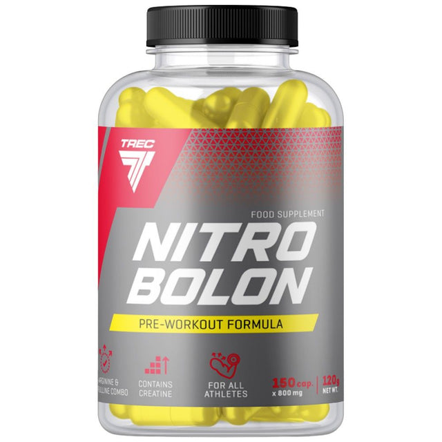Nitrobolon | Stimulant-Free Pre-Workout Caps - 150 капсули - Feel You